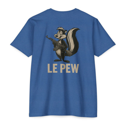 Pew Tee | Funny AK Skunk Shirt for Gun Owners & Degenerates with Humor