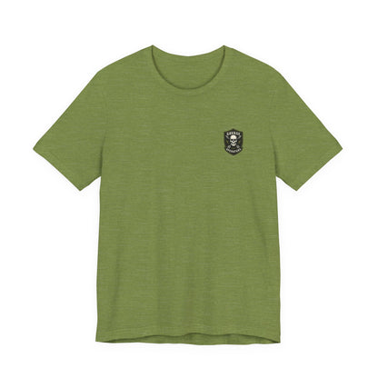 Heavenly Firepower Tee Angel With Rifle Shirt, Tactical Streetwear for Fallen Saints & Operators