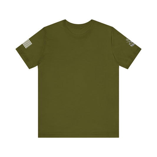 Premium Basic Tee's with WHITE FLAG (multiple color choices)