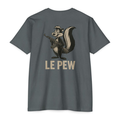 Pew Tee | Funny AK Skunk Shirt for Gun Owners & Degenerates with Humor