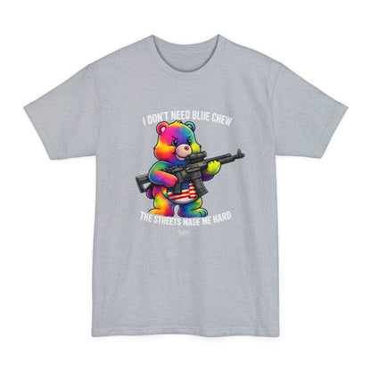 Bear Dont Care — The Streets Made Me Hard Tactical Tall Tee - Savage Operators Tactical Tee | T-Shirt | Savage Operators Clothing | Patriotic Apparel | Military Humor | High Quality Light Steel