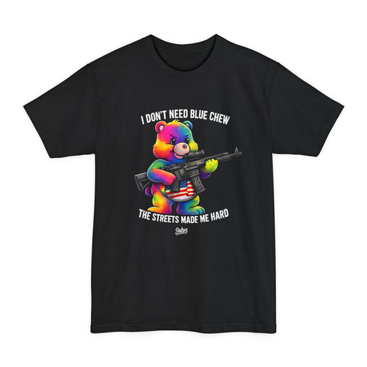 Bear Dont Care — The Streets Made Me Hard Tactical Tall Tee - Savage Operators Tactical Tee | T-Shirt | Savage Operators Clothing | Patriotic Apparel | Military Humor | High Quality Black