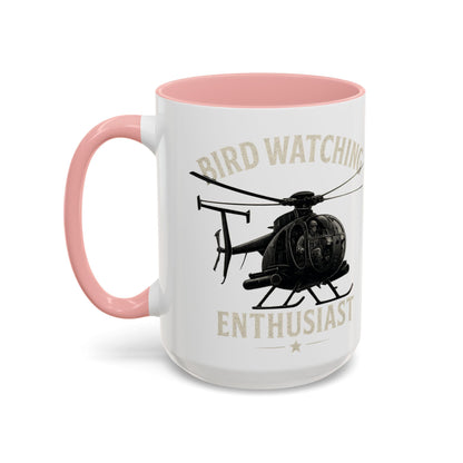 Bird Watching Enthusiast MD Helicopters MH - 6 Little Bird Coffee Mug - Savage Operators Tactical Tee | Mug | Savage Operators Clothing | Patriotic Apparel | Military Humor | High Quality 15oz
