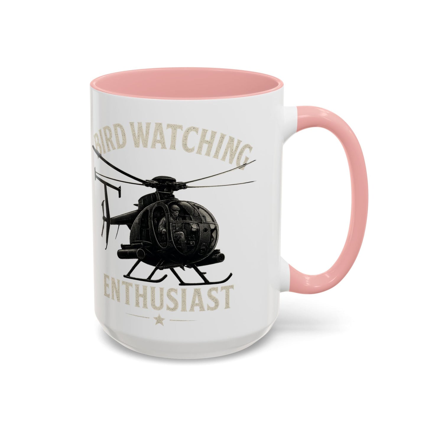 Bird Watching Enthusiast MD Helicopters MH - 6 Little Bird Coffee Mug - Savage Operators Tactical Tee | Mug | Savage Operators Clothing | Patriotic Apparel | Military Humor | High Quality 15oz