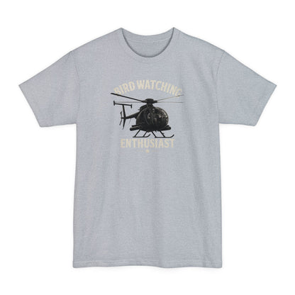 Bird Watching Enthusiast T-Shirt - XLT Tall Tee - Savage Operators Tactical Tee | T-Shirt | Savage Operators Clothing | Patriotic Apparel | Military Humor | High Quality Light Steel