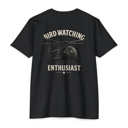 Bird Watching Enthusiast – Tactical Little Bird Helicopter Shirt - Savage Operators Tactical Tee | T-Shirt | Savage Operators Clothing | Patriotic Apparel | Military Humor | High Quality CVC Black
