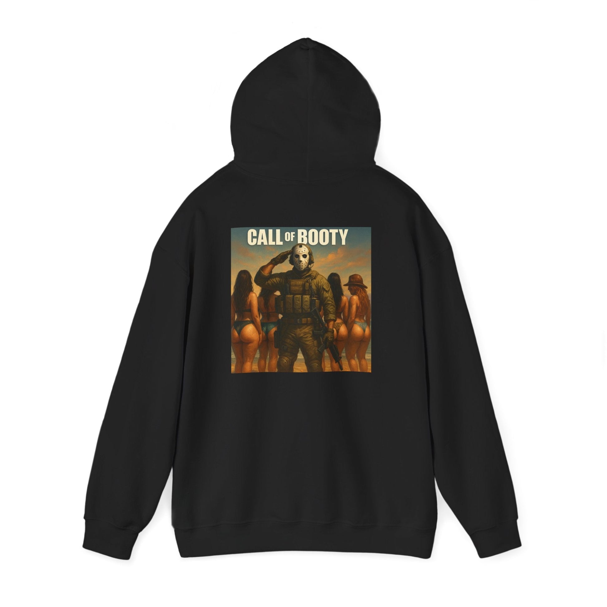 Call of Booty Hoodie – Tactical Soldier Graphic Back Print - Savage Operators Tactical Tee | Hoodie | Savage Operators Clothing | Patriotic Apparel | Military Humor | High Quality S