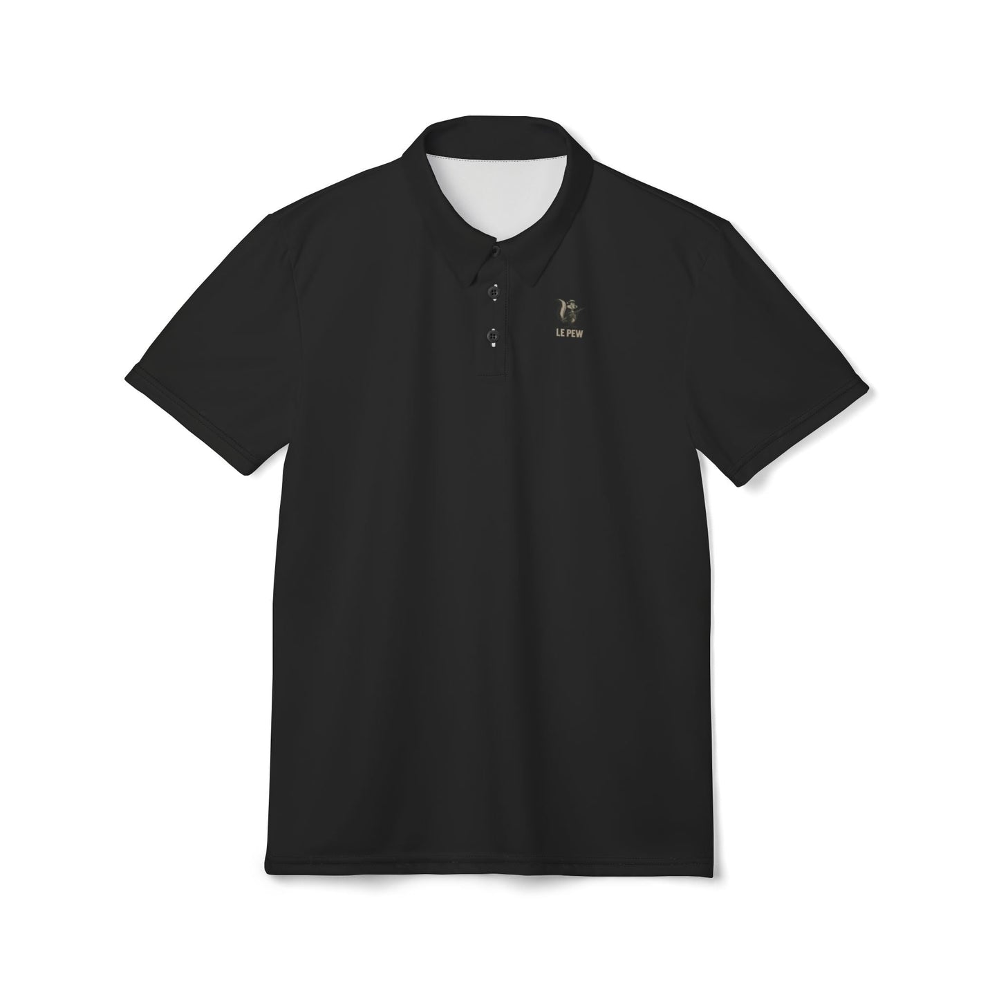 Classic Black Polo Shirt with Le Pew – Mens Casual Work & Golf Tee - Savage Operators Tactical Tee | All Over Prints | Savage Operators Clothing | Patriotic Apparel | Military Humor | High Quality S
