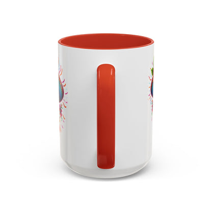Day of the Dead Sugar Skull Coffee Mug — Colorful Mexican Calavera Accent Mug - Savage Operators Tactical Tee | Mug | Savage Operators Clothing | Patriotic Apparel | Military Humor | High Quality 15oz