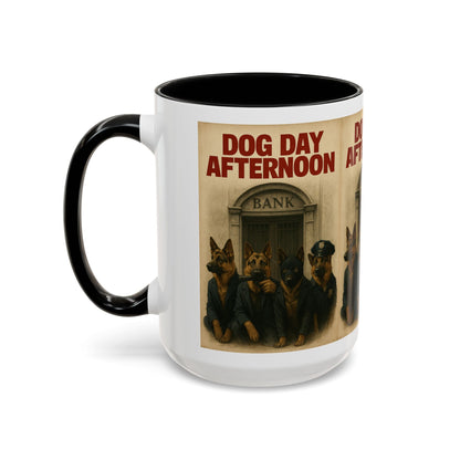 Dog Day Afternoon Coffee Mug — Vintage Canine Heist Design k9 16oz - Savage Operators Tactical Tee | Mug | Savage Operators Clothing | Patriotic Apparel | Military Humor | High Quality 15oz