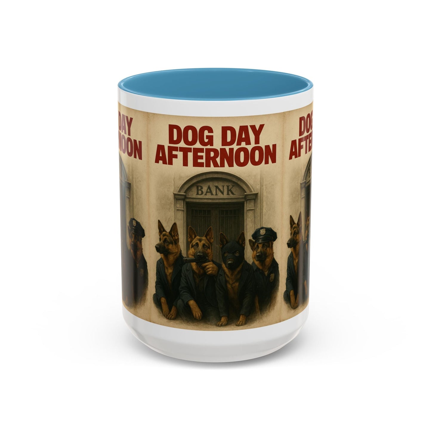 Dog Day Afternoon Coffee Mug — Vintage Canine Heist Design k9 16oz - Savage Operators Tactical Tee | Mug | Savage Operators Clothing | Patriotic Apparel | Military Humor | High Quality 15oz