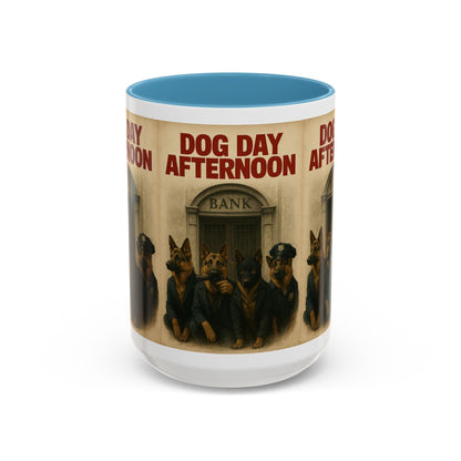 Dog Day Afternoon Coffee Mug — Vintage Canine Heist Design k9 16oz - Savage Operators Tactical Tee | Mug | Savage Operators Clothing | Patriotic Apparel | Military Humor | High Quality 15oz