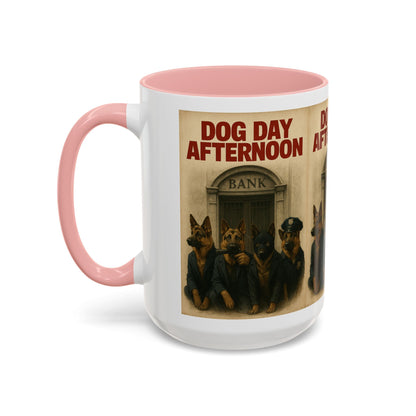 Dog Day Afternoon Coffee Mug — Vintage Canine Heist Design k9 16oz - Savage Operators Tactical Tee | Mug | Savage Operators Clothing | Patriotic Apparel | Military Humor | High Quality 15oz
