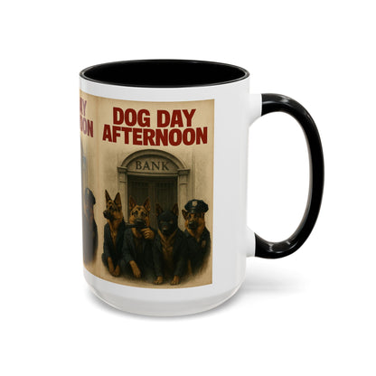 Dog Day Afternoon Coffee Mug — Vintage Canine Heist Design k9 16oz - Savage Operators Tactical Tee | Mug | Savage Operators Clothing | Patriotic Apparel | Military Humor | High Quality 15oz