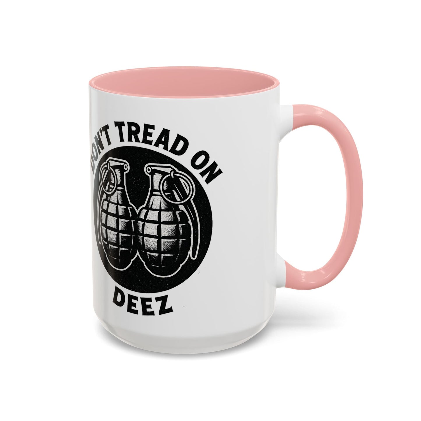 Don’t Tread On Deez Accent Coffee Mug — Funny Military Grenade Design - Savage Operators Tactical Tee | Mug | Savage Operators Clothing | Patriotic Apparel | Military Humor | High Quality 15oz