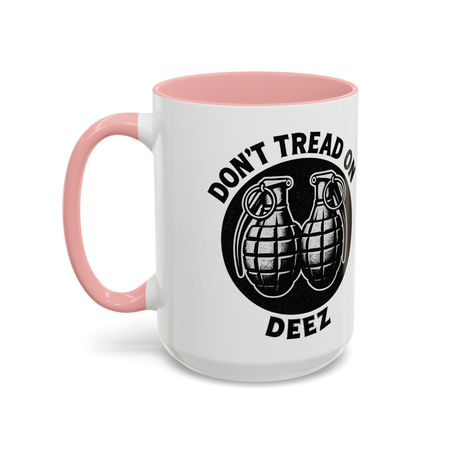 Don’t Tread On Deez Accent Coffee Mug — Funny Military Grenade Design - Savage Operators Tactical Tee | Mug | Savage Operators Clothing | Patriotic Apparel | Military Humor | High Quality 15oz