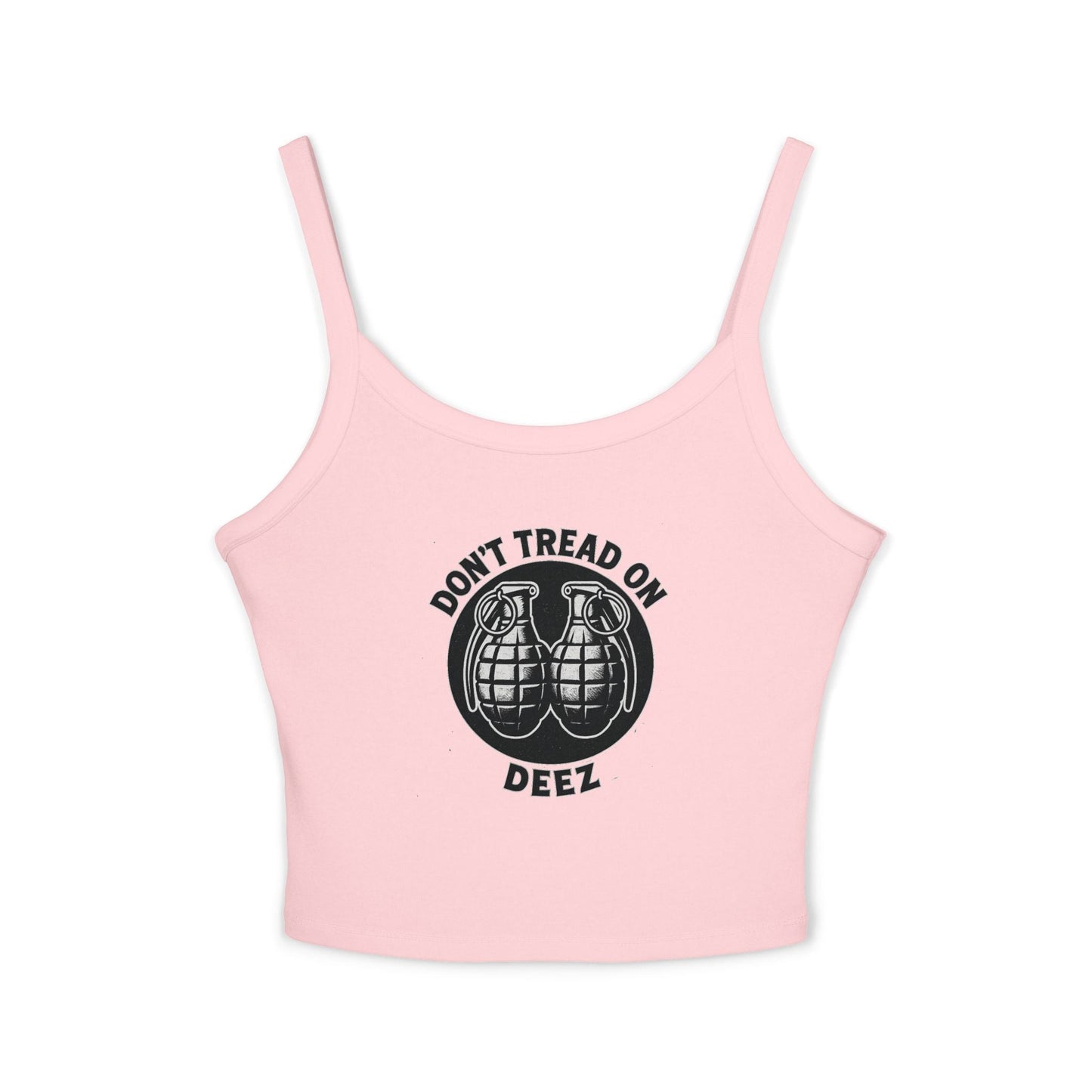 Don’t Tread On Deez | Women’s Tactical Crop Tank by SavOps - Savage Operators Tactical Tee | Tank Top | Savage Operators Clothing | Patriotic Apparel | Military Humor | High Quality Solid Pink Blend