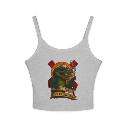 Don’t Tread On Florida – Gator Gun Ladies Tank Top | Savage Operators - Savage Operators Tactical Tee | Tank Top | Savage Operators Clothing | Patriotic Apparel | Military Humor | High Quality Athletic Heather