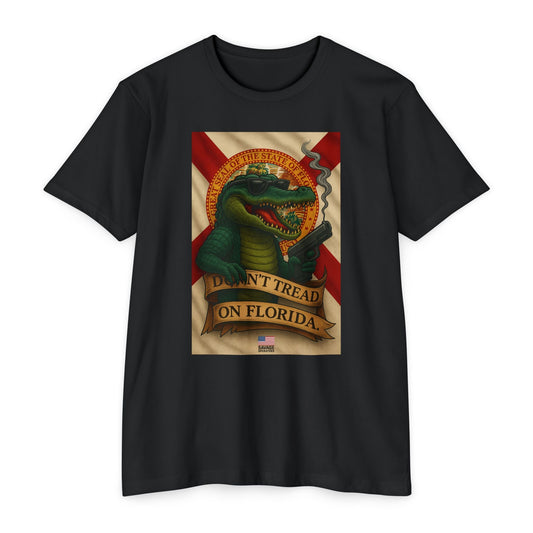 Don’t Tread On Florida – Tactical Gator Tee | Savage Operators - Savage Operators Tactical Tee | T-Shirt | Savage Operators Clothing | Patriotic Apparel | Military Humor | High Quality CVC Black