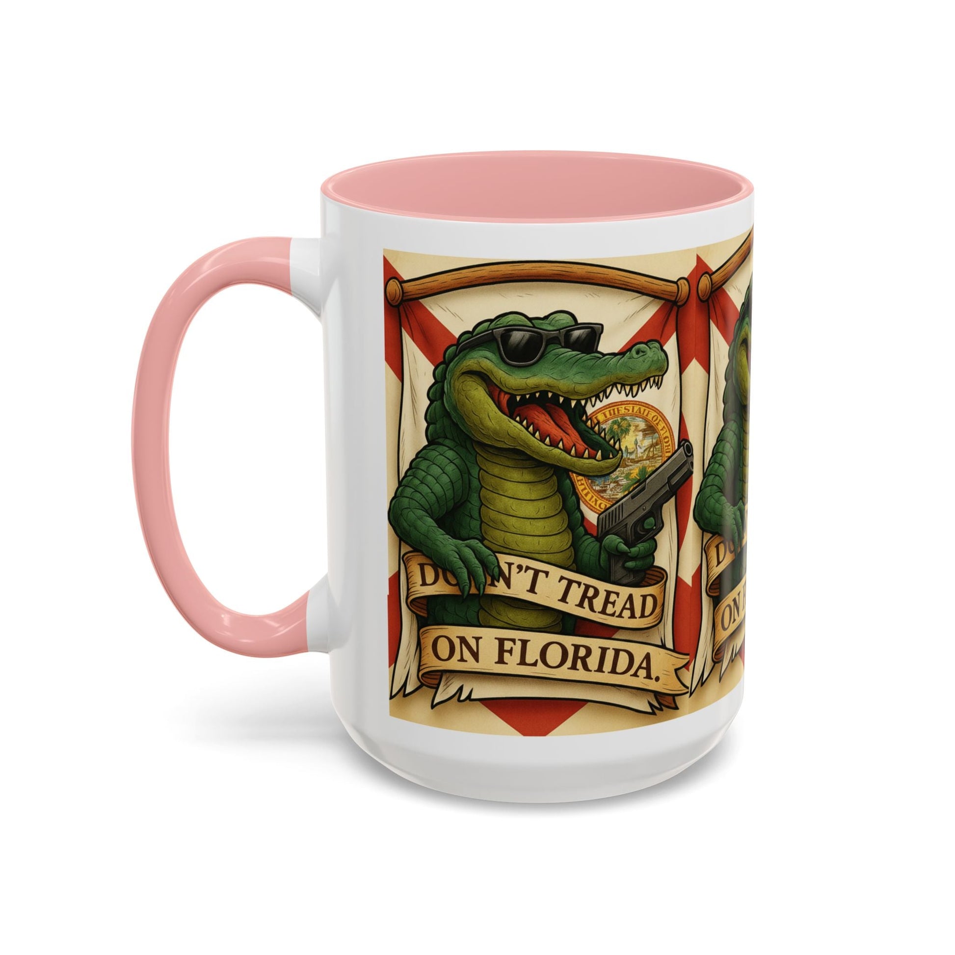 Florida Gator Coffee Mug — Don't Tread on Florida Novelty Cup 16oz - Savage Operators Tactical Tee | Mug | Savage Operators Clothing | Patriotic Apparel | Military Humor | High Quality 15oz