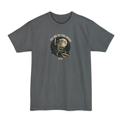 Fly Me to the Moon Skeleton Riding Bomb T-Shirt — Vintage Rocket Big & Tall Tee - Savage Operators Tactical Tee | T-Shirt | Savage Operators Clothing | Patriotic Apparel | Military Humor | High Quality Navy