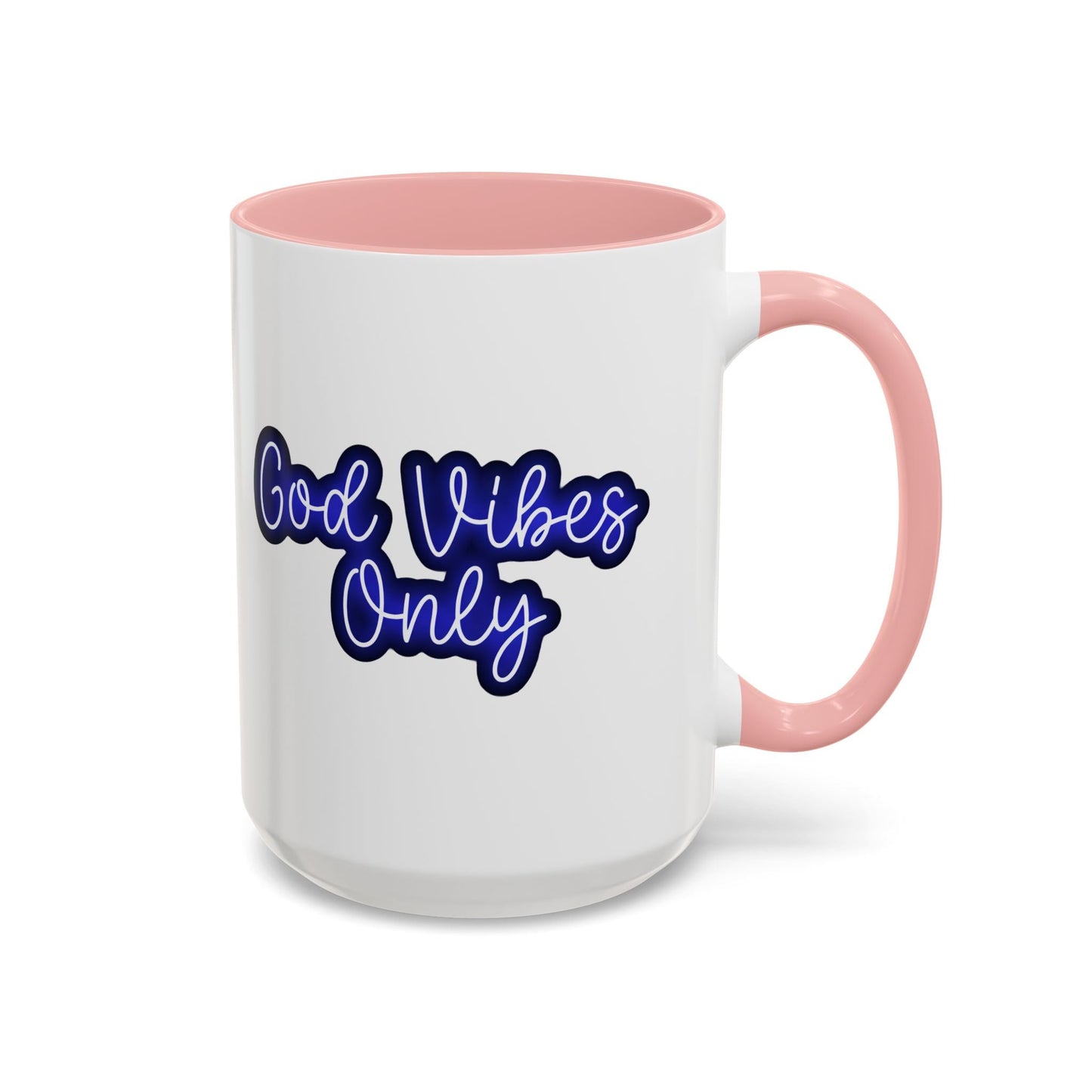 Good Vibes Only Accent Coffee Mug — Positive Quote Ceramic Mug 16oz - Savage Operators Tactical Tee | Mug | Savage Operators Clothing | Patriotic Apparel | Military Humor | High Quality 15oz