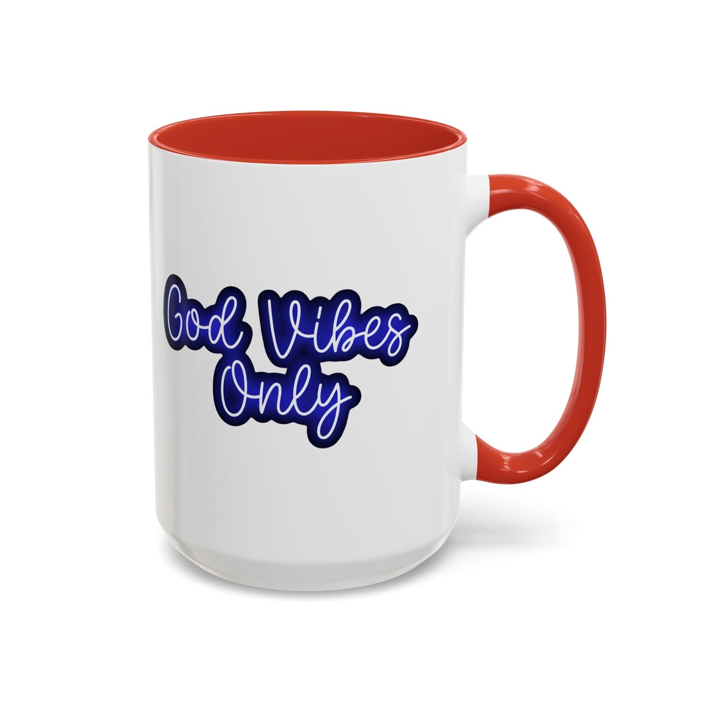 Good Vibes Only Accent Coffee Mug — Positive Quote Ceramic Mug 16oz - Savage Operators Tactical Tee | Mug | Savage Operators Clothing | Patriotic Apparel | Military Humor | High Quality 15oz