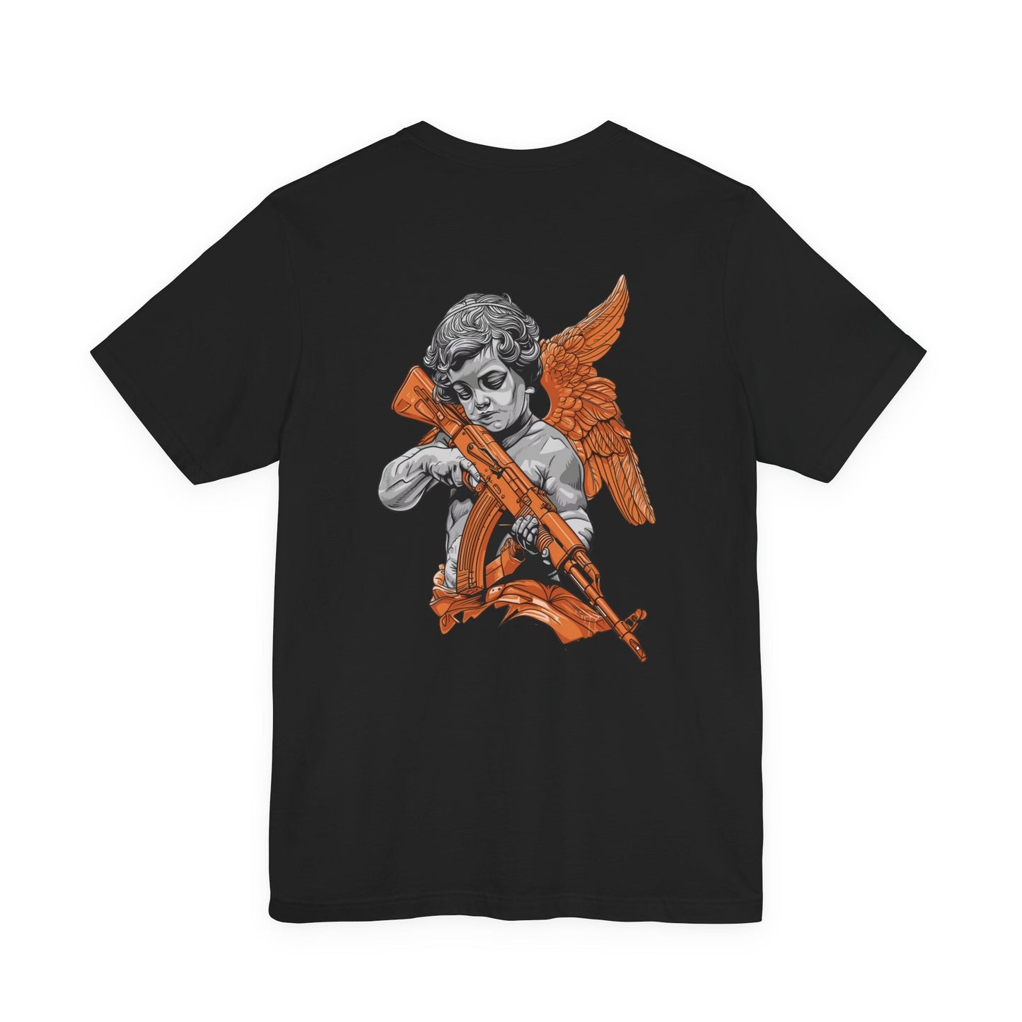 Guardian Angel Graphic Tee by Savage Operators - Trendy Urban Apparel 2025 - BACK PRINT - Savage Operators Tactical Tee | T-Shirt | Savage Operators Clothing | Patriotic Apparel | Military Humor | High Quality Black