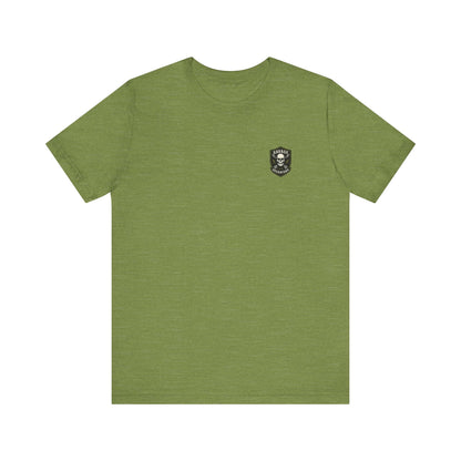Heavenly Firepower Tee Angel With Rifle Shirt, Tactical Streetwear for Fallen Saints & Operators - Savage Operators Tactical Tee | T-Shirt | Savage Operators Clothing | Patriotic Apparel | Military Humor | High Quality Heather Green