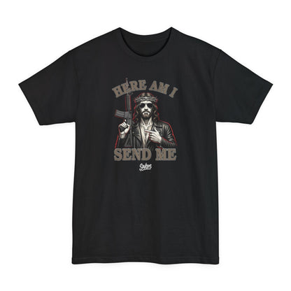 Here Am I Send Me Patriotic Veteran — T-Shirt - Savage Operators Tactical Tee | T-Shirt | Savage Operators Clothing | Patriotic Apparel | Military Humor | High Quality Black