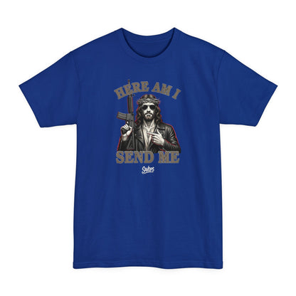 Here Am I Send Me Patriotic Veteran — T-Shirt - Savage Operators Tactical Tee | T-Shirt | Savage Operators Clothing | Patriotic Apparel | Military Humor | High Quality Deep Royal