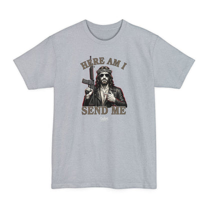 Here Am I Send Me Patriotic Veteran — T-Shirt - Savage Operators Tactical Tee | T-Shirt | Savage Operators Clothing | Patriotic Apparel | Military Humor | High Quality Light Steel