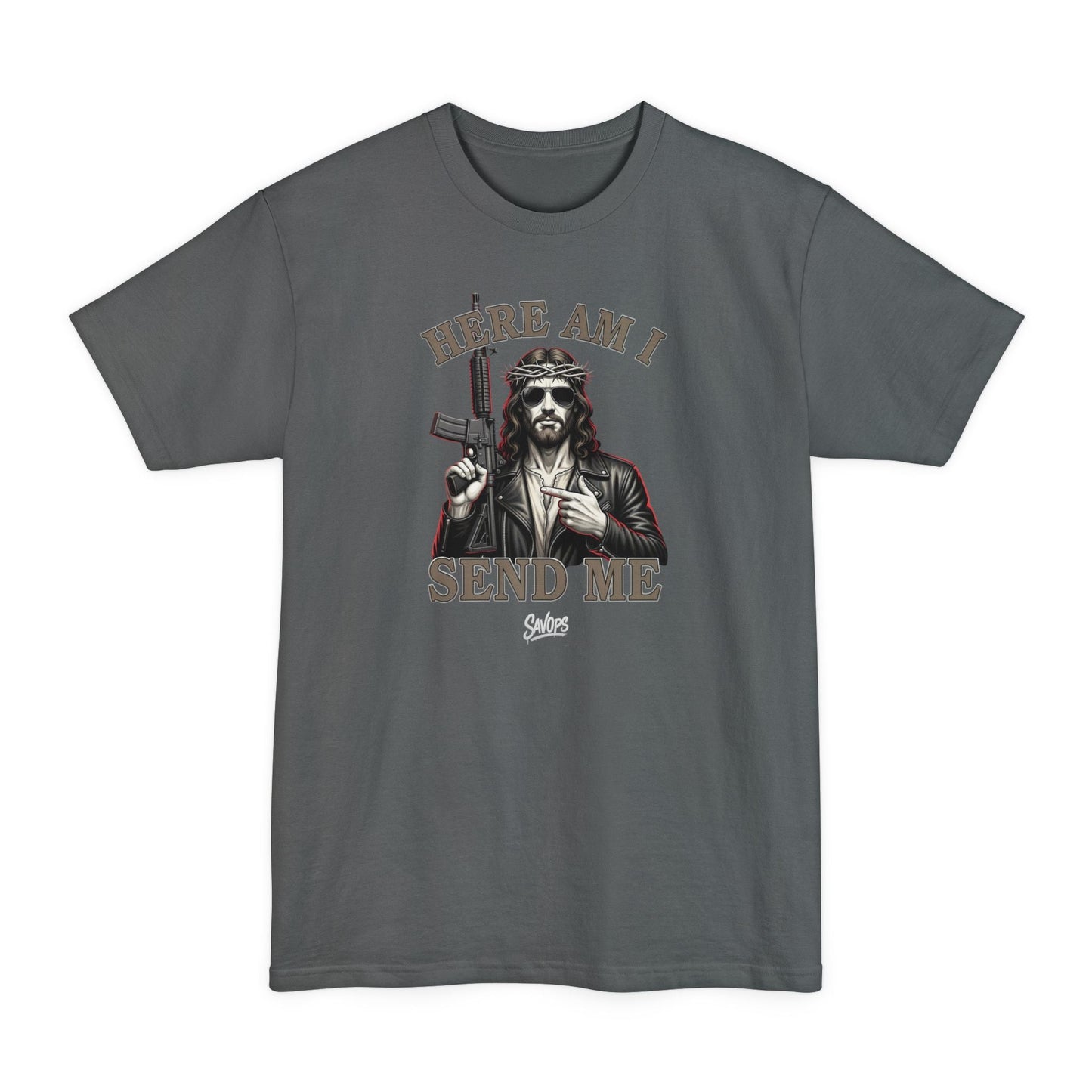 Here Am I Send Me Patriotic Veteran — T-Shirt - Savage Operators Tactical Tee | T-Shirt | Savage Operators Clothing | Patriotic Apparel | Military Humor | High Quality Navy