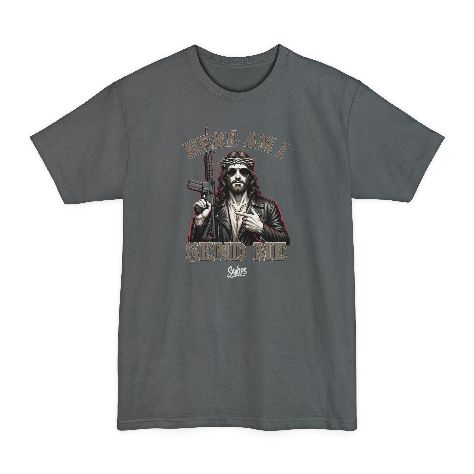 Here Am I Send Me Patriotic Veteran — T-Shirt - Savage Operators Tactical Tee | T-Shirt | Savage Operators Clothing | Patriotic Apparel | Military Humor | High Quality Navy