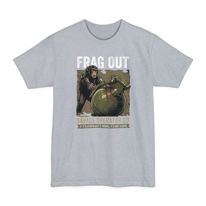 Hey Catch Monkey Savage Operator Co. T-Shirt XLT Big & Tall - Savage Operators Tactical Tee | T-Shirt | Savage Operators Clothing | Patriotic Apparel | Military Humor | High Quality Light Steel