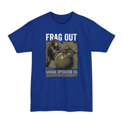 Hey Catch Monkey Savage Operator Co. T-Shirt XLT Big & Tall - Savage Operators Tactical Tee | T-Shirt | Savage Operators Clothing | Patriotic Apparel | Military Humor | High Quality Deep Royal