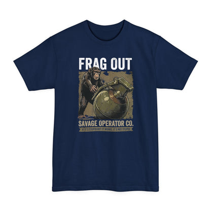 Hey Catch Monkey Savage Operator Co. T-Shirt XLT Big & Tall - Savage Operators Tactical Tee | T-Shirt | Savage Operators Clothing | Patriotic Apparel | Military Humor | High Quality Navy