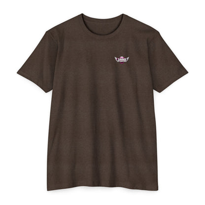 Hey Monkey Catch v2 Savage Operator Graphic T-Shirt - Back Print - Savage Operators Tactical Tee | T-Shirt | Savage Operators Clothing | Patriotic Apparel | Military Humor | High Quality CVC Espresso