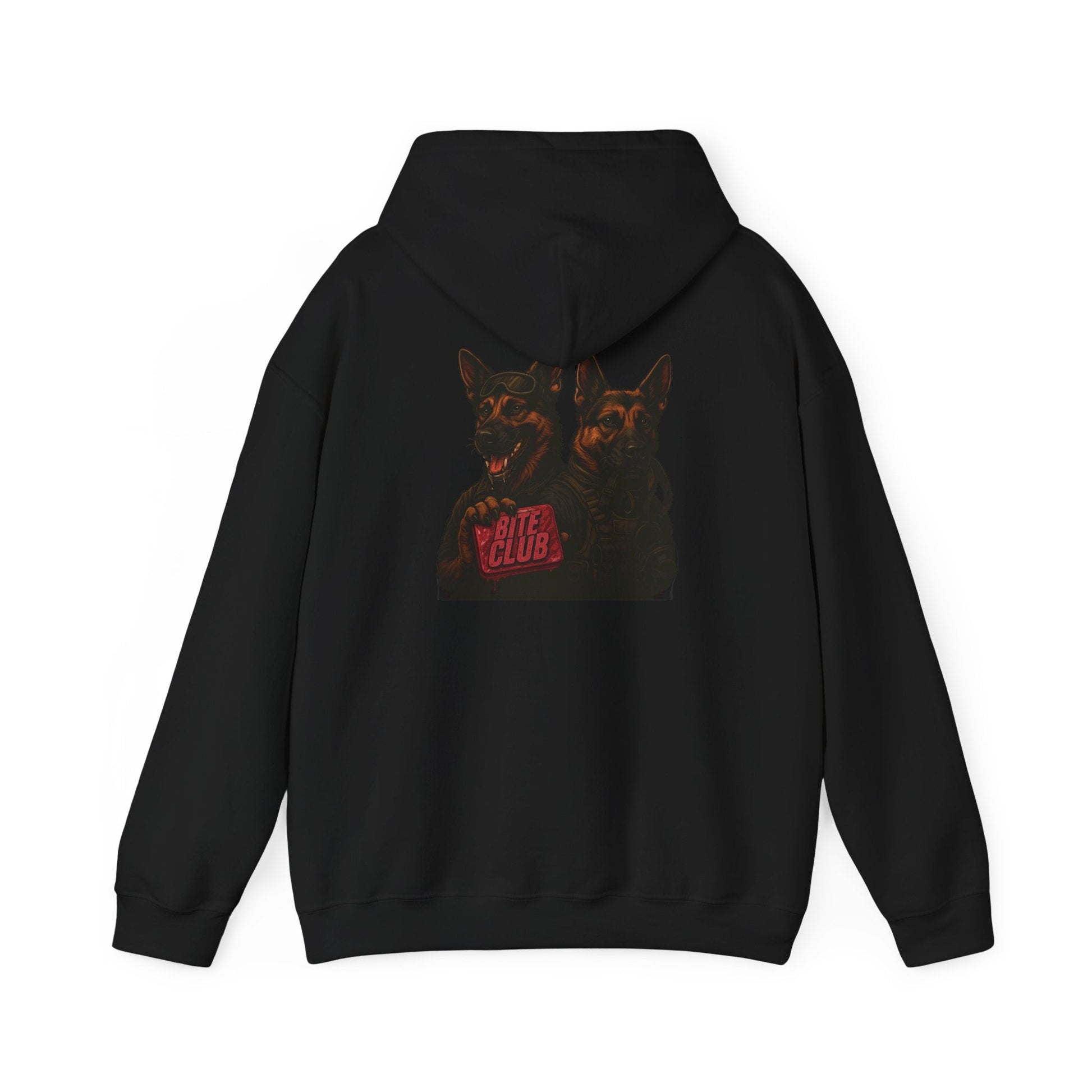 k9 Fight Club Graphic Hoodie – Retro Dog Logo Pullover - Savage Operators Tactical Tee | Hoodie | Savage Operators Clothing | Patriotic Apparel | Military Humor | High Quality S