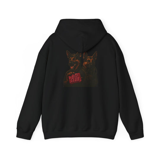 k9 Fight Club Graphic Hoodie – Retro Dog Logo Pullover - Savage Operators Tactical Tee | Hoodie | Savage Operators Clothing | Patriotic Apparel | Military Humor | High Quality S