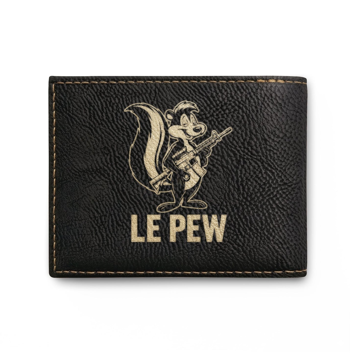 Le Pew Embroidered Bi - Fold RFID Blocking Wallet — Retro Skunk Design - Savage Operators Tactical Tee | Accessories | Savage Operators Clothing | Patriotic Apparel | Military Humor | High Quality One size