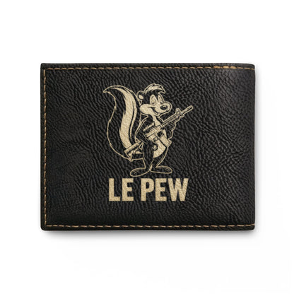 Le Pew Embroidered Bi - Fold RFID Blocking Wallet — Retro Skunk Design - Savage Operators Tactical Tee | Accessories | Savage Operators Clothing | Patriotic Apparel | Military Humor | High Quality One size