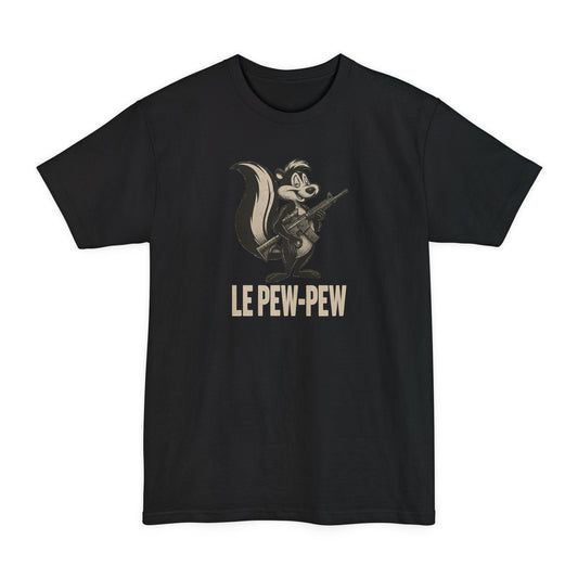 Le Pew - Pew Skunk Graphic Retro Military Humor T-Shirt - Savage Operators Tactical Tee | T-Shirt | Savage Operators Clothing | Patriotic Apparel | Military Humor | High Quality Black