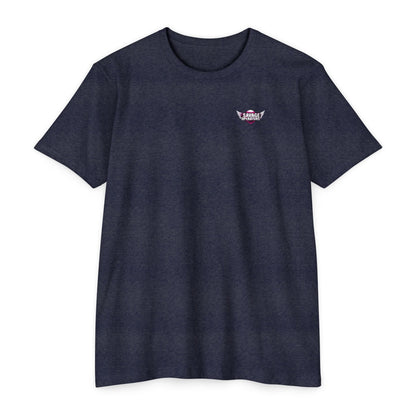 Le Pew Skunk - FAMAS F1 Variant Tactical Humor Tee - Savage Operators Tactical Tee | T-Shirt | Savage Operators Clothing | Patriotic Apparel | Military Humor | High Quality CVC Midnight Navy
