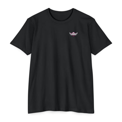 Le Pew Skunk - FAMAS F1 Variant Tactical Humor Tee - Savage Operators Tactical Tee | T-Shirt | Savage Operators Clothing | Patriotic Apparel | Military Humor | High Quality CVC Midnight Navy