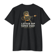 Let Er Rip Tater Chip Back Print Shirt - Funny Tactical Graphic Tee | Savage Operators Large Back Design | Military Humor Shirt