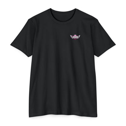 Let Er Rip Tater Chip Back Print Shirt – Funny Tactical Graphic Tee | Savage Operators Large Back Design | Military Humor Shirt - Savage Operators Tactical Tee | T-Shirt | Savage Operators Clothing | Patriotic Apparel | Military Humor | High Quality CVC Red