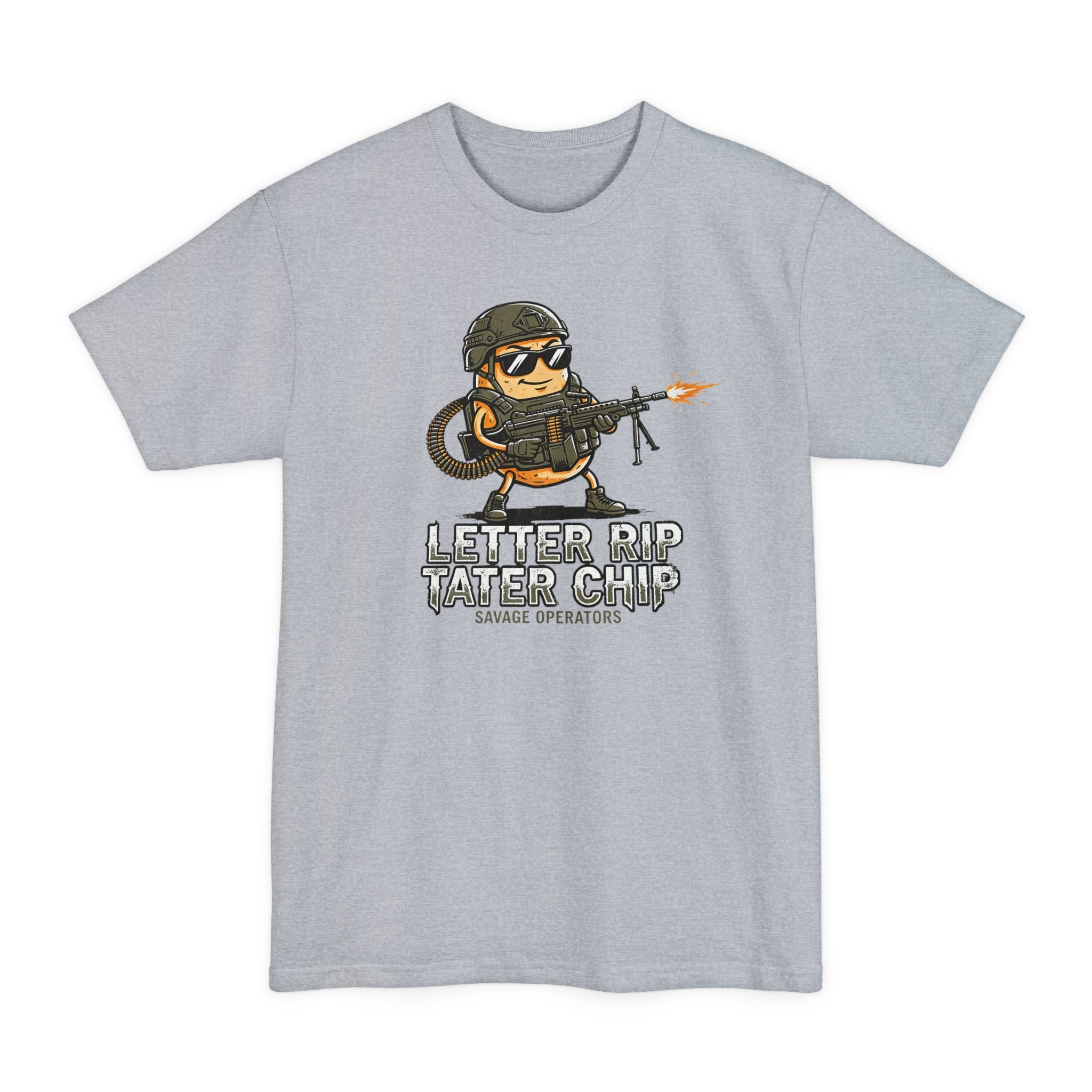 Let Er Rip Tater Chip Big & Tall Shirt – XLT Tactical Graphic Tee | Fu ...