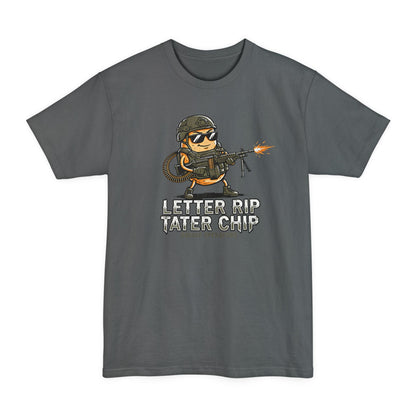 Let Er Rip Tater Chip Big & Tall Shirt – XLT Tactical Graphic Tee | Funny Military Shirt Extended Sizes | Savage Operators - Savage Operators Tactical Tee | T-Shirt | Savage Operators Clothing | Patriotic Apparel | Military Humor | High Quality Deep Royal