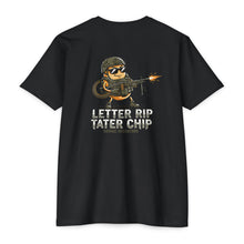 Letter Rip Tater Chip Graphic Tee - Tactical Potato Humor Shirt - Back Print